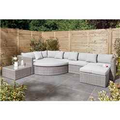 8 Seater Multifunction Flat Wicker Weave Set