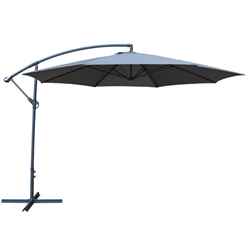 Powder-coated Steel Frame Adjustable Overhang Parasol