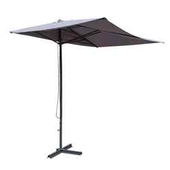 Powder-coated Steel Frame Half Parasol