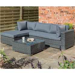 Grey Weave Lounger Set