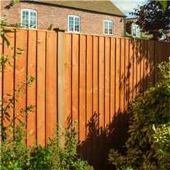 Pack of 3 - 6 x 5 Vertical Board Fence Panel Dip Treated 