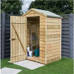 4 x 3 Overlap Apex Shed With Single Door (8mm Overlap)