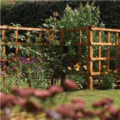 Pack of 3 - 6 x 6 Heavy Duty Trellis Panel Dip Treated 