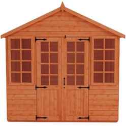 8 x 8 Classic Summerhouse (12mm Tongue And Groove Floor And APEX Roof)