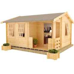 16ft x 12ft Amber 44mm Log Cabin (19mm Tongue and Groove Floor and Roof) (4750x3550)