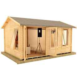 16ft x 12ft Ralph 44mm Log Cabin (19mm Tongue and Groove Floor and Roof) (4750x3550)