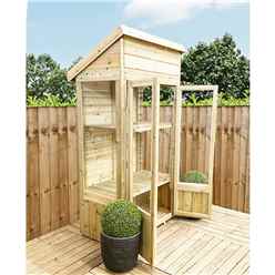 7 X 2 Pressure Treated Tongue And Groove Pent Mini Greenhouse