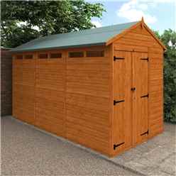 12 x 6 Tongue and Groove Double Doors Security Garden APEX Shed (12mm T&G Floor and Roof)