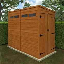 8 x 4 Tongue and Groove Double Doors Security Garden PENT Shed (12mm T&G Floor and Roof)