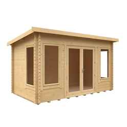 14ft x 10ft 44mm Log Cabin (19mm Tongue and Groove Floor and Roof) 