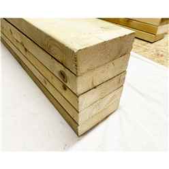 PACK OF 5 -  LENGTH 4.8m - Structural Graded C24 Timber 6" x  2" Joists (Decking) 47mm x 150mm ( 6 x  2)  - Pressure Treated Timber