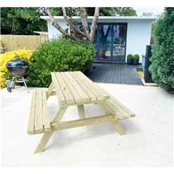 Deluxe Heavy Duty Picnic Table - 1800mm Length - 8 Seater