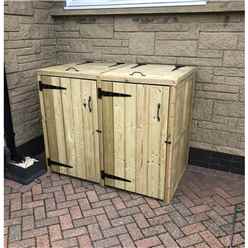 Heavy Duty Double Wheelie Bin Store